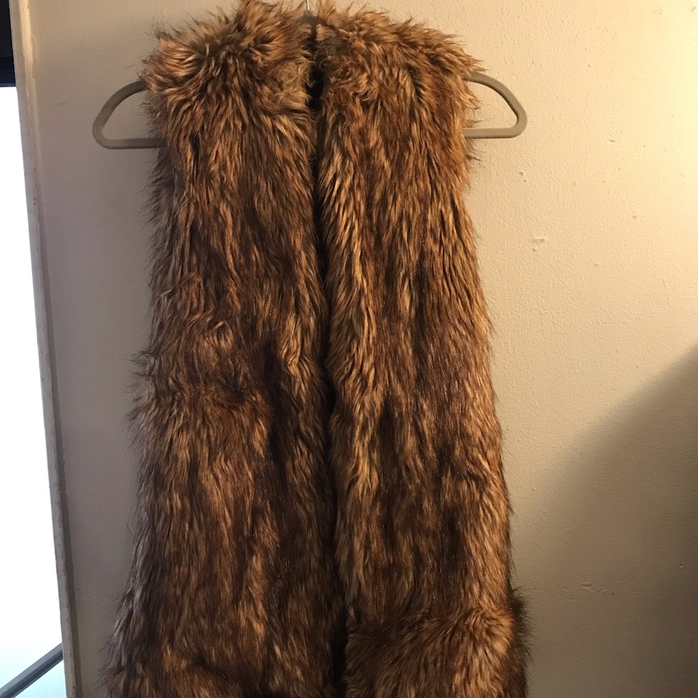 Faux Fur Zara brown vest